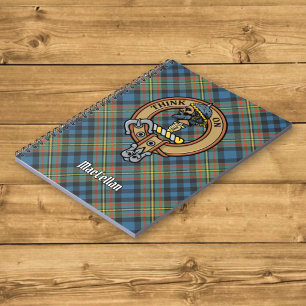 Clan MacLellan vapen över gammal tartan Anteckningsbok