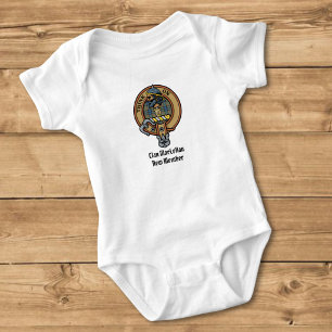 Clan MacLellan vapen över gammal tartan T Shirt