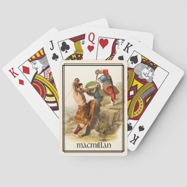 Clan MacMillan Classic Skottland Däck Kortlek (Baksidan)