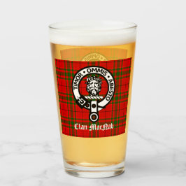 Clan MacNab Crest-märke och Tartan Glaskopp