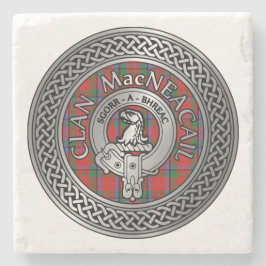 Clan MacNeacail | MacNicol vapen och tartan knut Stenunderlägg