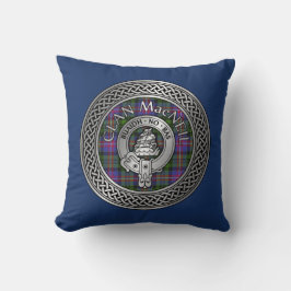 Clan MacNeil vapen & tartan knut Kudde