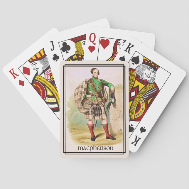 Clan MacPherson Classic Skottland Däck Kortlek (Baksidan)
