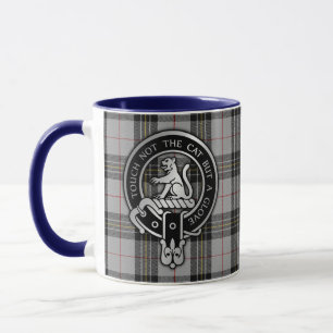 Clan MacPherson Crest & Tartan Mugg
