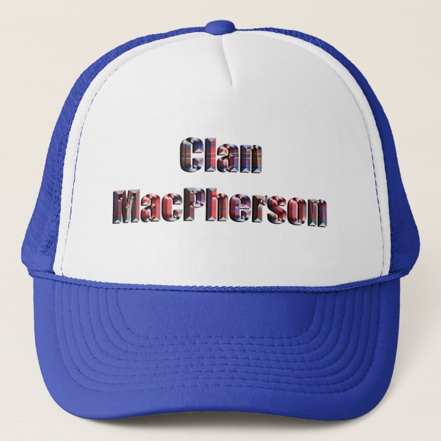 Clan MacPherson Tartan Logotyp, Keps (Framsida)