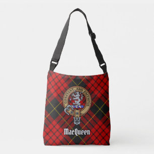 Clan MacQueen Crest över Tartan Axelväska