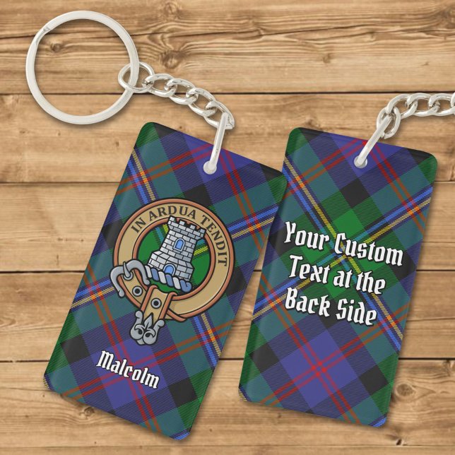 Clan Malcolm Crest over Tartan (Skapare uppladdad)