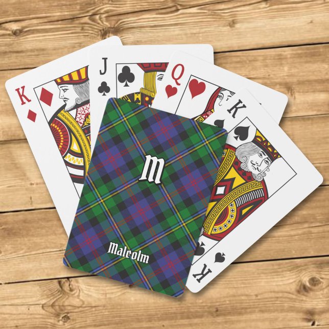 Clan Malcolm Tartan Casinokort (Skapare uppladdad)