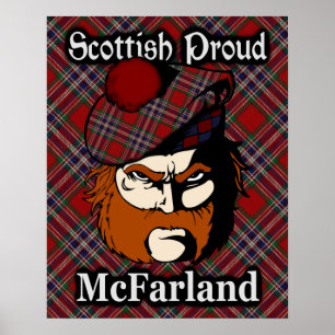 Clan McFarland skotsk Tartan-affisch Poster