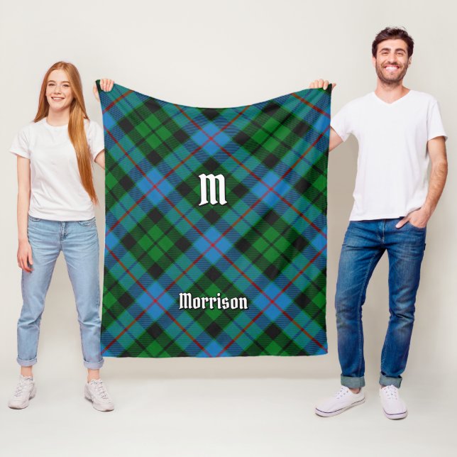 Clan Morrison Hunting Tartan Fleece Blanket (På plats)