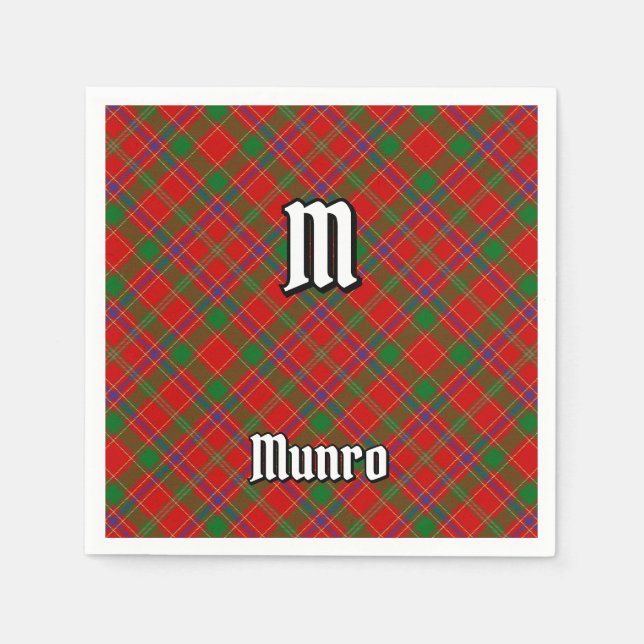 Clan Munro Tartan Pappersservett (Framsidan)