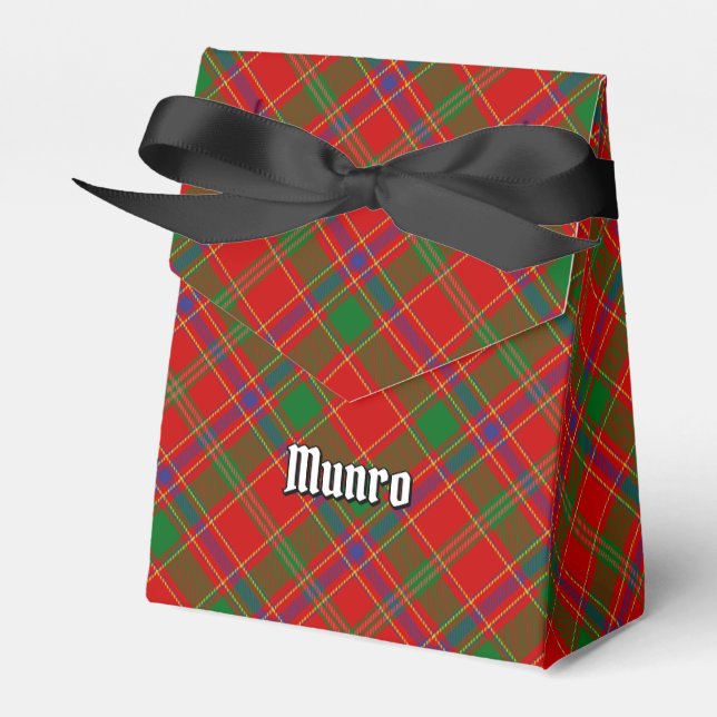 Clan Munro Tartan Presentaskar (Framsidan Sidan)