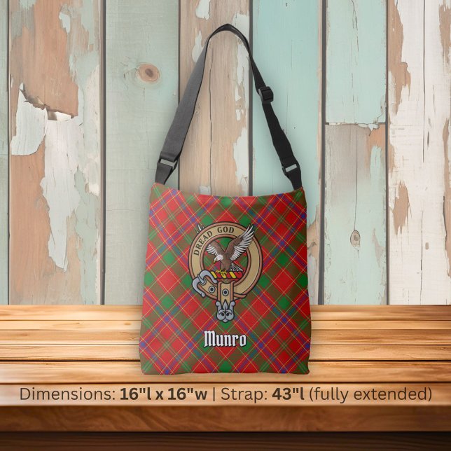 Clan Munro-vapen över tartan Axelväska (Skapare uppladdad)