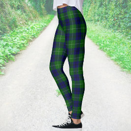 Clan Oliphant Tartan Plaid Leggings