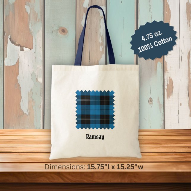 Clan Ramsay Blue Jakt Tartan Tygkasse (Skapare uppladdad)
