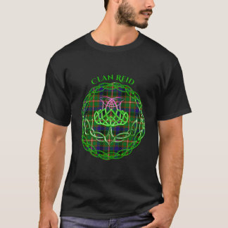 Clan Reid Scottish Tan Celtic Thistle T Shirt