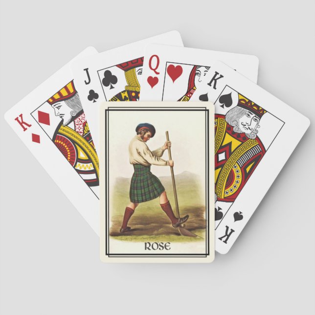 Clan Rose Classic Skottland Däck Spelkort (Baksidan)