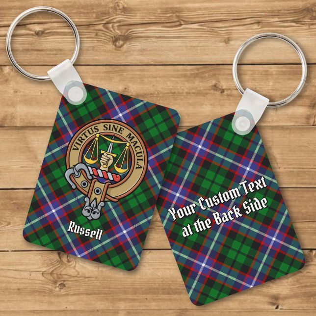 Clan Russell-krön över tartan Nyckelring (Skapare uppladdad)