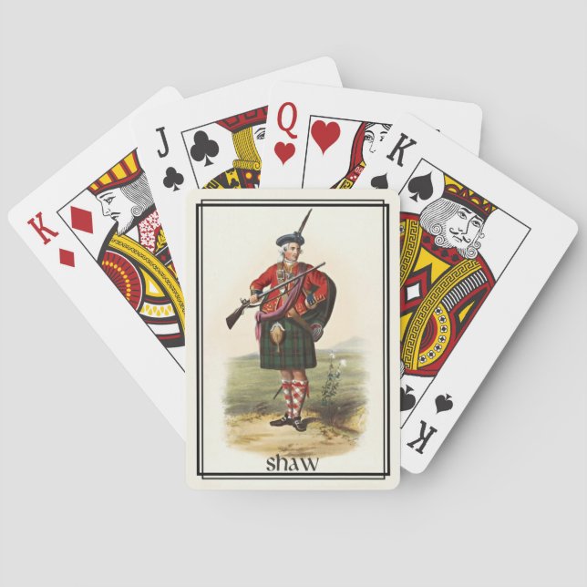 Clan Shaw Classic Skottland Däck Spel Kort (Baksidan)