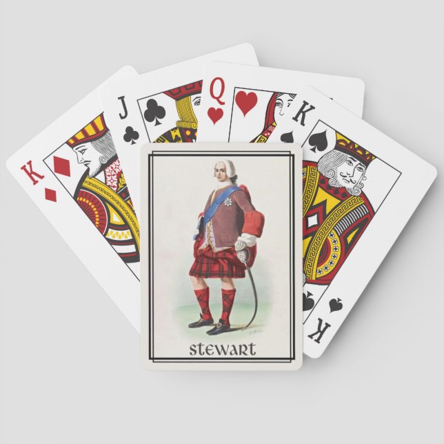 Clan Stewart Classic Skottland Däck Kortlek (Baksidan)