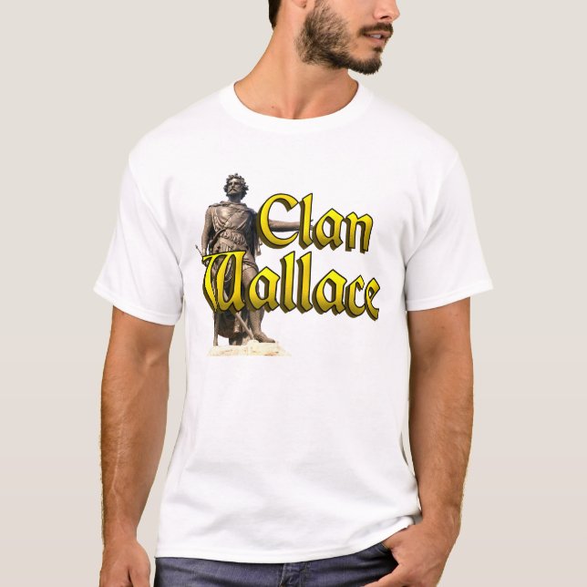 Clan Wallace skotsk frihet t-shirt (Framsida)