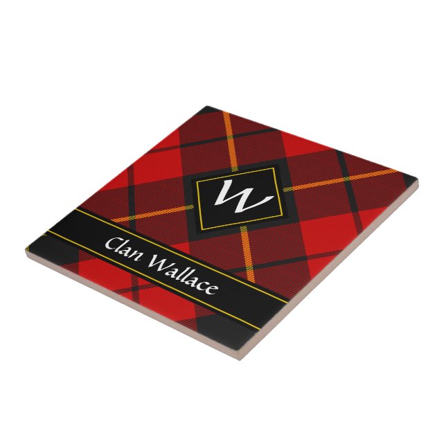 Clan Wallace Tartan Ceramic Tile Kakelplatta (Sidan)