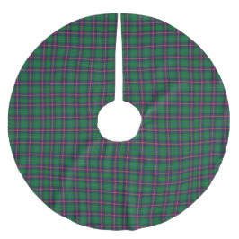 Clan Young Tartan Plaid  Julgransmatta Borstad Polyester