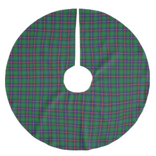 Clan Young Tartan Plaid Julgransmatta Borstad Polyester