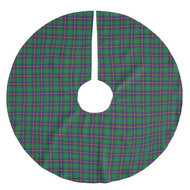 Clan Young Tartan Plaid  Julgransmatta Borstad Polyester (Framsidan)