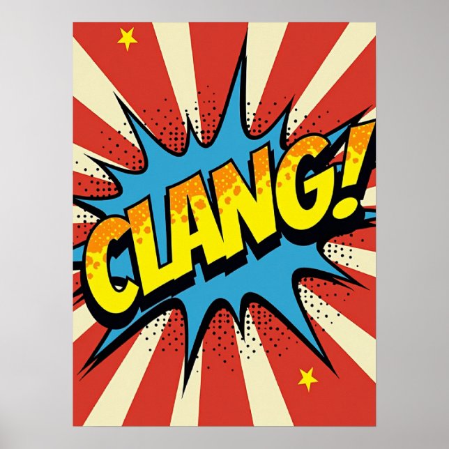 CLANG! Poster popup-kontur (Framsidan)