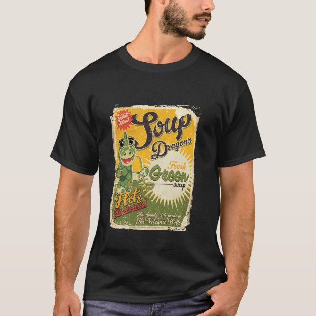 Clangers Soppa Drakens Färska Gröna Soppa Retro T Shirt (Framsida)