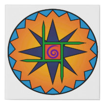 Clann Bhride Emblem 10x10, Kanvastryck
