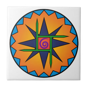 Clann Bhride Emblem Ceramic Tile Kakelplatta