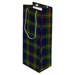 Clanranald tartan blue grönt plaid