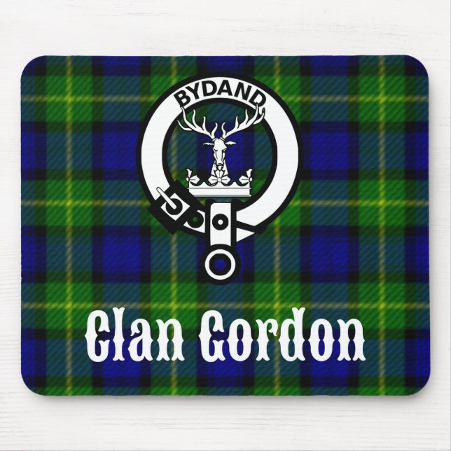 Clans Gordon Tartan Crest Musmatta (Framsidan)