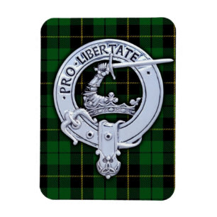 Clans Wallace Crest & Jakt Tartan Magnet