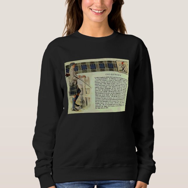 Clansläkt Colquhoun Årgångsvin T Shirt (Framsida)