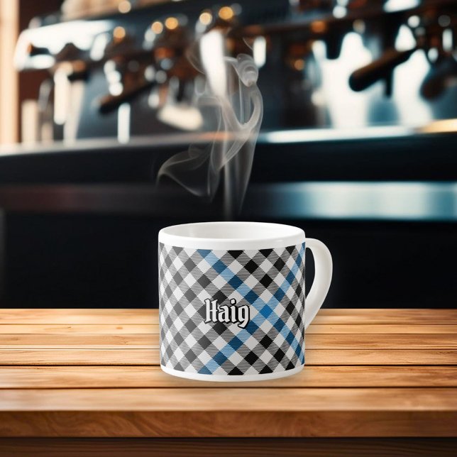 Clansläkt Haig Check Tartan Espressomugg (Skapare uppladdad)
