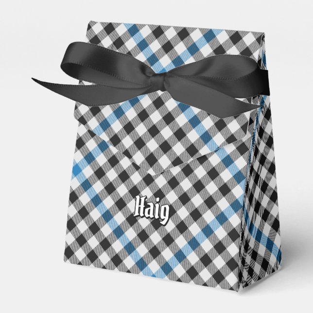 Clansläkt Haig Check Tartan Presentaskar (Framsidan Sidan)