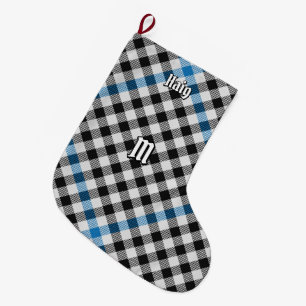 Clansläkt Haig Check Tartan Stor Julstrumpa