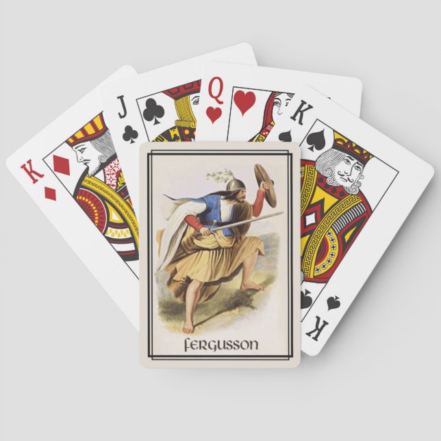 Clansläkten Fergusson Classic Skottland Spel Kort (Baksidan)