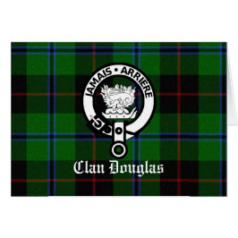Clansymbol för Douglas-tartan Hälsningskort