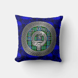 Clansymbolen Forsyth Crest & Tartan Knut Kudde