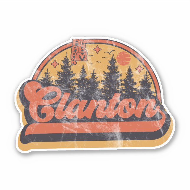 Clanton, Alabama Klistermärken (Framsida)