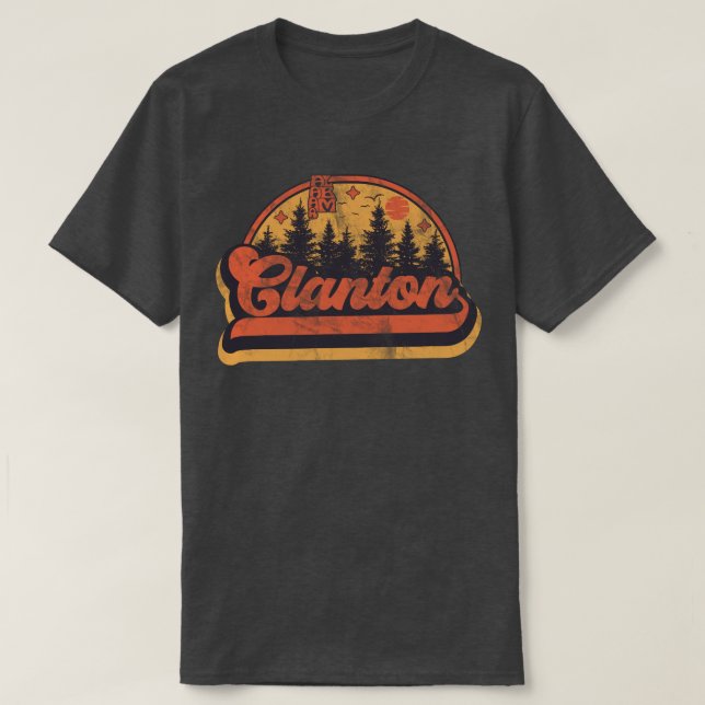 Clanton, Alabama T Shirt (Design framsida)
