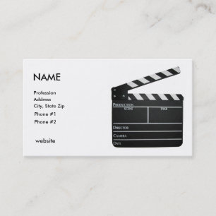 Clapboard NAMN, yrke, adress, stad, Sta… Visitkort