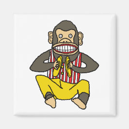 Clappa Monkey, Vintage Vind upp Leksak Magnet