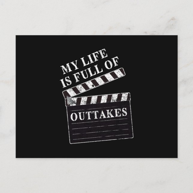 Clapperboard Actor Actress Movie Acting Theater Gi Vykort (Framsida)