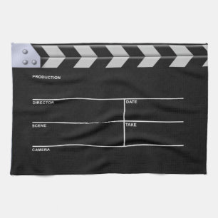 Clapperboard bio kökshandduk