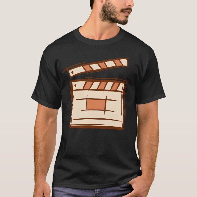 Clapperboard Clapboard-filter clapperemplar T Shirt (Framsida)